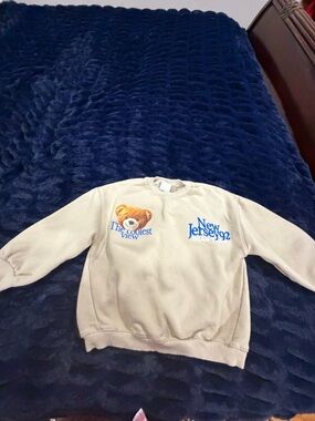 Zara Cream Crewneck Sweatshirt with Red Tag